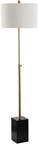 JONATHAN Y JYL6007A Lafayette 65" Adjustable Height LED Floor Lamp Modern,Minimalist,Contemporary for Bedrooms, Living Room, Office, Reading, Brass/Black - Image 6