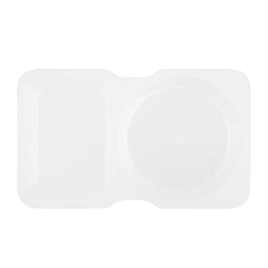 Restaurantware Futura 5 Ounce Snack Containers 500 Microwavable Sauce Containers - 2 Compartments Hinged Lid Clear Plastic Portion Cups For Condiments Or Dips - Image 10