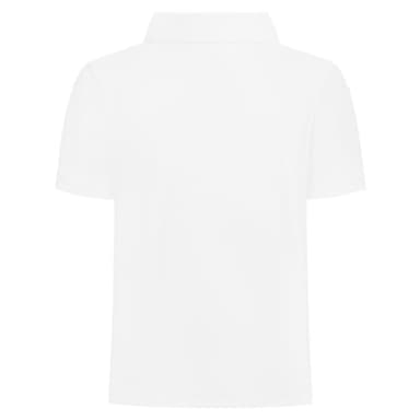 QBK Toddler to Youth Boys' Performance Polo Kids Collared Golf Shirt School Uniform (White 4T) - Image 3