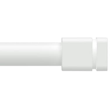 Sthumsup White Curtain Rods for Windows 48 to 84,Adjustable 1 Inch With Brackets, Heavy Duty Modern Window Rods for Living Room,Bedroom(30 to 90") - Image 1