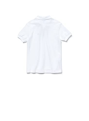 Lacoste Unisex-Child Short Sleeve Classic Pique Polo, White, 10 - Image 3