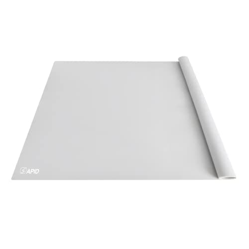 Extra Large Silicone Mat 36" x 24" Place Mats, Heat Resistant Mat for Kitchen Countertop Protector, Thick Placemats Washable Silicone Mats for Kitchen Counter Mat Dining Table Mat, Grey, Sapid - Image 1