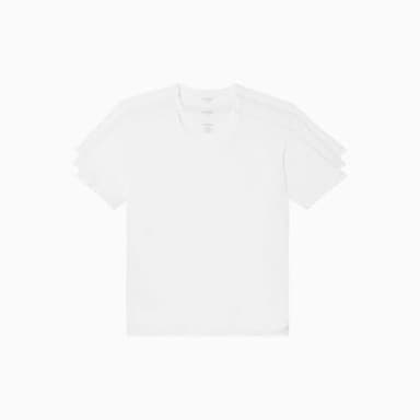 Calvin Klein Men's Cotton Stretch Undershirt Packs, 3 White-Crewneck, Medium - Image 1