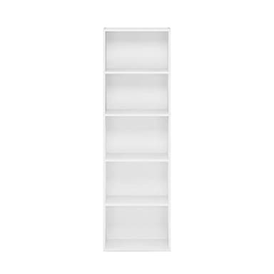 Furinno Luder Bookcase / Book / Storage , 5-Tier, White - Image 7