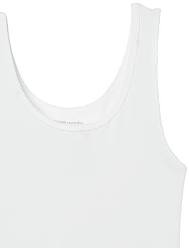 Amazon Essentials Women's Slim-Fit Tank Top, Pack of 2, White, Medium - Image 9