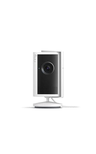 Ring Indoor Cam Plus (Newest Model) — Retinal 2K for crisp, true-to-life video quality, 4x Enhanced Zoom, Low-Light Sight, White - Image 1