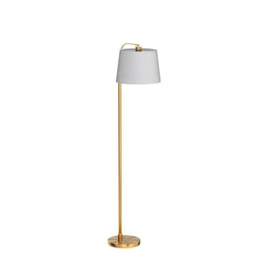 Oneach 62" Gold Floor Lamp for Living Rooms Tall Arc Standing Lamps for Bedrooms Industrial Corner Nursery Girls Kid Vintage Mid-Century Modern Reading Light Office Antique Brass Shade Lantern - Image 4