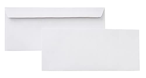 Amazon Basics 10 Security-Tinted Self-Seal Business Letter Envelopes, Peel & Seal Adhesive Closure, White, 500-Pack - Image 1