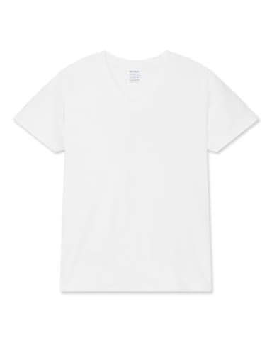 Gildan Men's V-Neck T-Shirts, Multipack, Style G1103, White (6-Pack), Medium - Image 2