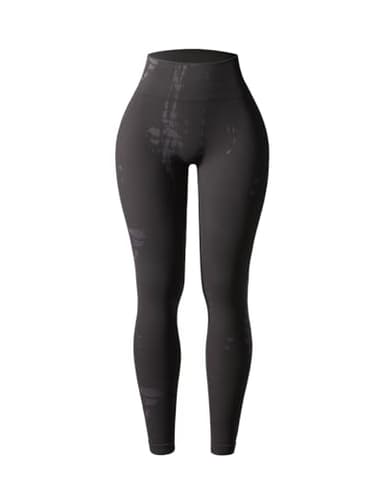 AUROLA Serpent 2 Pieces Pack Set Seamless Scrunch Workout Leggings for Women Active Gym Pants,Pack (Black + Chestnut Brown),L - Image 3