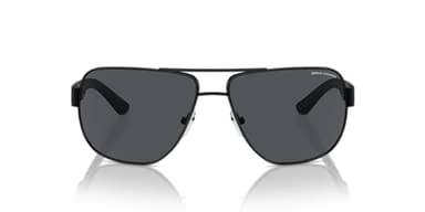 A|X ARMANI EXCHANGE Men's AX2012S Rectangular Sunglasses, Matte Black/Grey, 62 mm - Image 3