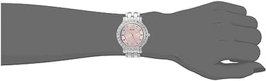 GUESS Stainless Steel + Pink Crystal Bracelet Watch. Color: Silver-Tone (Model: U1062L2) - Image 6
