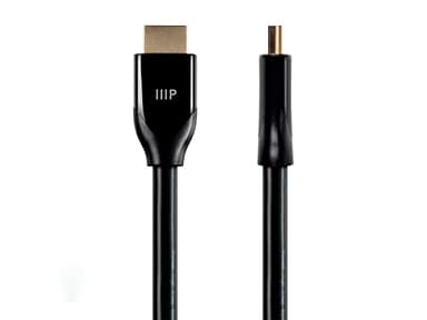 Monoprice 4K Certified Premium High Speed HDMI Cable - 4K60Hz, 18Gbps, HDR, 3ft, Black - 3 Pack - Image 1