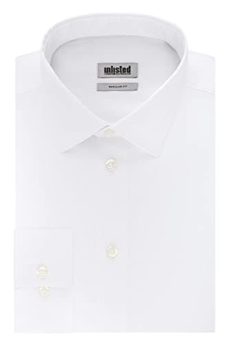 Unlisted by Kenneth Cole mens Regular Fit Solid Dress Shirt, White, 15 -15.5 Neck 32 -33 Sleeve US - Image 3
