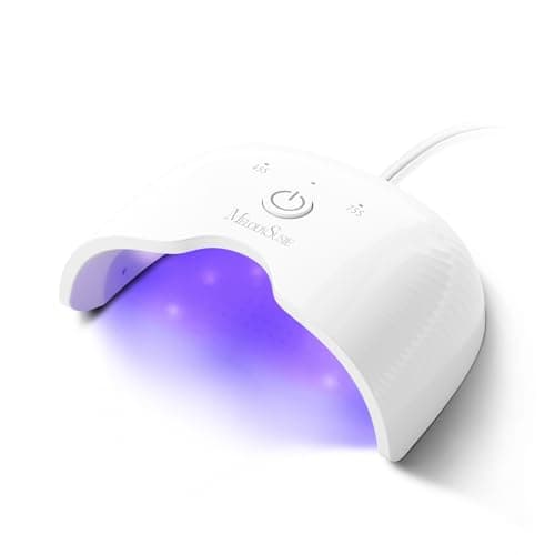 MelodySusie UV Nail Lamp, ART06F UV Light for Gel Nails, Nail Dryer with 2 Timer, Fast Curing Gel Nail Polish Nail Art Tools for Desk and Handheld use, Starter-Friendly Mini Manicure Accessories-White - Image 1