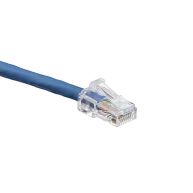 Leviton eXtreme 6+ SlimLine Patch Cord, CAT 6, 20-Foot Length, 6D460-20L, Blue - Image 1