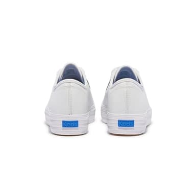 Keds Women's Triple Kick Leather Sneaker, White, 8 - Image 6