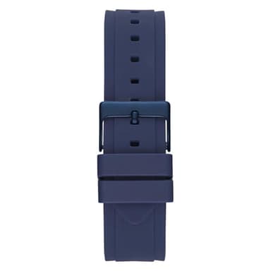 GUESS Women's Rose Gold-Tone Dial with Iconic Blue Stain Resistant Silicone Strap (Model: U0571L1) - Image 2