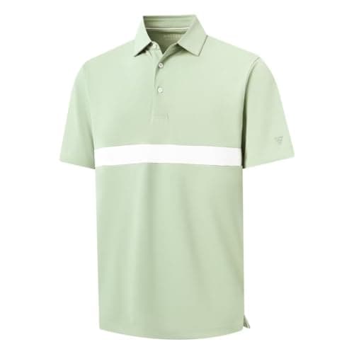 M MAELREG Mens Polo Shirt Short Sleeve Casual Solid Quick Dry Fit Lightweight Performance Sport Mens Golf Shirt - Image 1