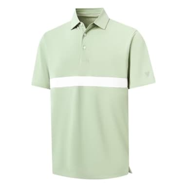 M MAELREG Mens Polo Shirt Short Sleeve Casual Solid Quick Dry Fit Lightweight Performance Sport Mens Golf Shirt - Image 1
