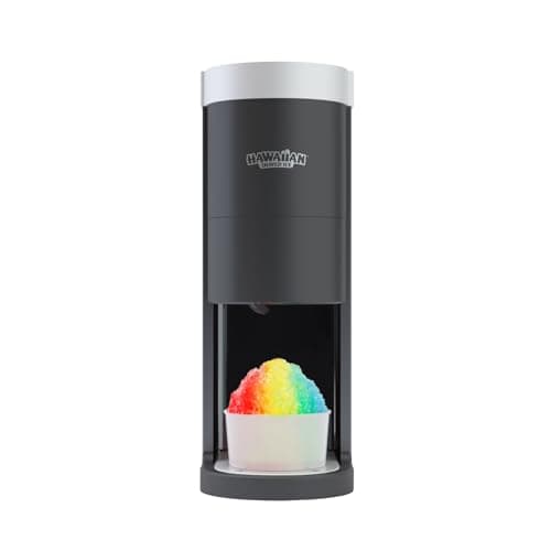 Hawaiian Shaved Ice S777 Snow Cone and Shaved Ice Machine with Blade Adjustment Knob and 5 Reusable Plastic Ice Mold Cups. Great for Granitas, Seltzers, Italian Soda and More 120V, Matte Black - Image 1
