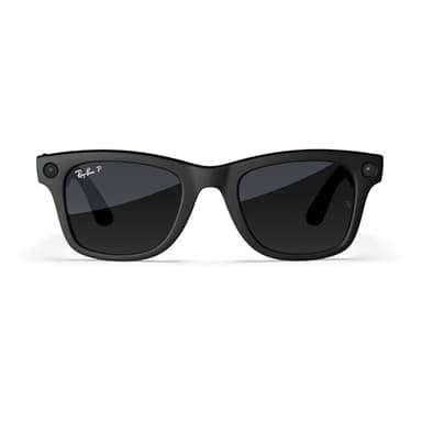 Meta Ray-Ban Smart Glasses, Wayfarer, Matte Black/Polarized Gradient Graphite, Large - Image 2
