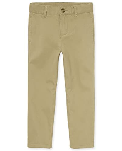 The Children's Place Boys Stretch Chino Pants,Flax Single,12 - Image 1