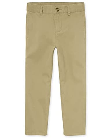 The Children's Place Boys Stretch Chino Pants,Flax Single,12 - Image 1