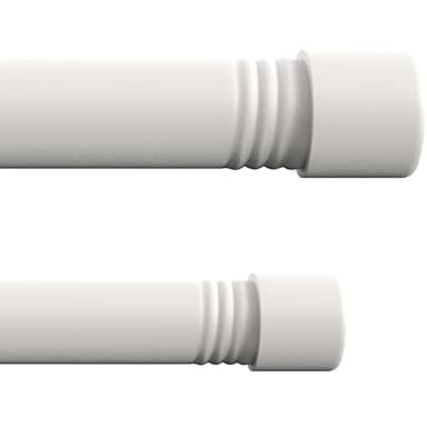 YeYeBest Double Curtain Rods 28 to 48 Inch, Metal Extendable Double Drapery Rod Set for Windows, White - Image 7