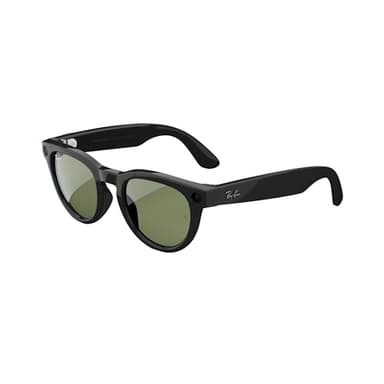 Ray-Ban Meta Glasses, Headliner, Shiny Black Frames, Green Polarized Lenses - Image 1