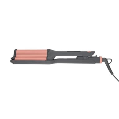 Hairitage 3 Barrel Curling Iron for Beach Waves and Curls - Ceramic Tourmaline Crimping Iron - Hair Waver for Mermaid Waves - Pink Barrel Curling Iron - Reduce Frizz + Increase Shine - All Hair Types - Image 2