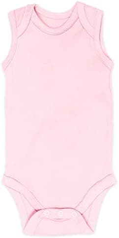 HonestBaby unisex-baby Sleeveless Bodysuits One-piece 100% Organic Cotton for Baby Boys, Girls, Unisex - Image 4