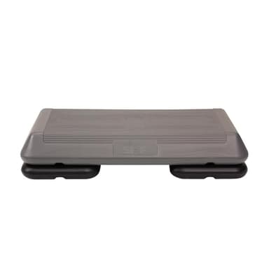 The Step (Made in USA) Original Aerobic Platform – Circuit Size Grey Aerobic Platform and Original Black Risers - Image 1