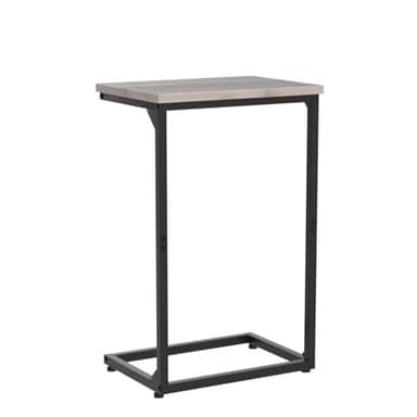 AMHANCIBLE C Shaped End Tables Set of 2, Couch Side Tables That Slide Under, TV Trays for Living Room, Bedroom, Small Space, Sofa, Grey HET02BGY - Image 4