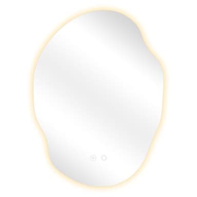 39F USA Irregular LED Bathroom Mirror with Lights,Asymmetrical Led Bathroom Vanity Mirror for Wall with Front and Backlit, Anti Fog, 3 Colors and Dimmable Light,[Horizontal/Vertical] 30" H x 22" W - Image 8