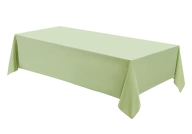Aocoz Rectangle Tablecloths 90x132 Inch 2 Pack Sage Green Tablecloth Washable Decorative Linen Polyester Table Cloths for Dining Table Banquets Buffet Parties and Wedding - Image 1