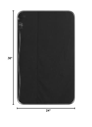 LOAAO Black Metal Framed Bathroom Mirror for Wall, 24X36 Inch Rounded Rectangle Mirror, Matte Black Bathroom Vanity Mirror Farmhouse, Anti-Rust, Hangs Horizontally or Vertically - Image 7