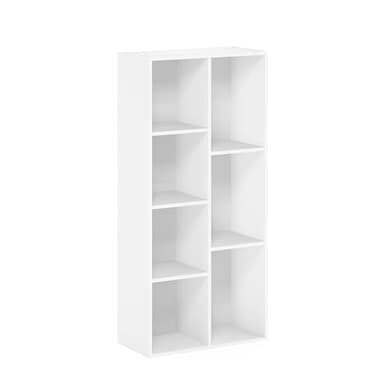 Furinno Luder Bookcase / Book / Storage , 7-Cube, White - Image 6