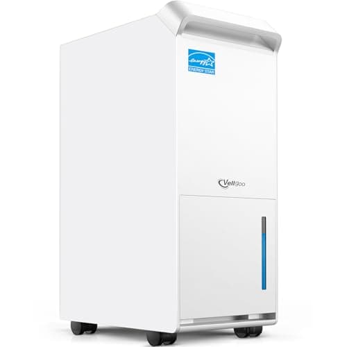 4,500 Sq.Ft Most Efficient Energy Star 2024 Dehumidifier,Vellgoo 52 Pint/Day Dehumidifier for Basement with Drain Hose, Smart Humidity Control, for Home, Bedroom, Bathroom, Garage - Image 1