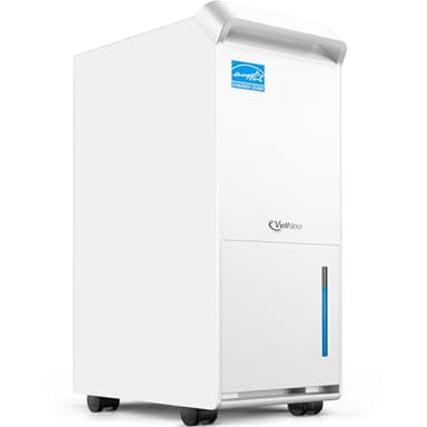4,500 Sq.Ft Most Efficient Energy Star 2024 Dehumidifier,Vellgoo 52 Pint/Day Dehumidifier for Basement with Drain Hose, Smart Humidity Control, for Home, Bedroom, Bathroom, Garage - Image 1
