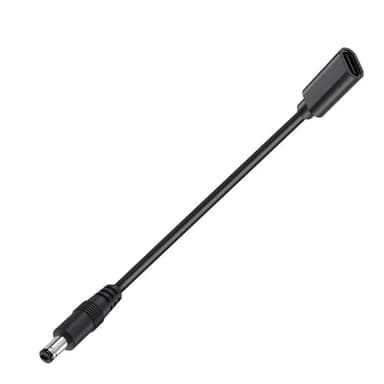 Traovien DC 5.5mm x 2.1mm to USB C Power Cable,5V 3A DC 5521 Male to USB Type-C Female Power Jack Extension Charge Cord for Phones Table- 22cm(2Pcs) (5521M /TypeC F) - Image 2