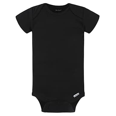 Gerber Baby Boys 5-pack Solid Onesies Bodysuits Shirt, Black, 0-3 Months US - Image 2