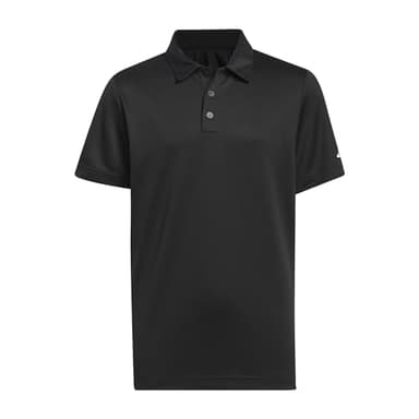adidas 608808520 Performance Golf Polo Shirt Small, Boys, USD Black - Image 1