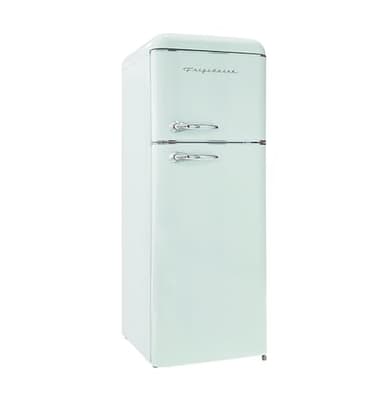 Frigidaire, 2 Door Apartment Size RETRO Refrigerator with Top Freezer, Chrome Handles, 7.5 cu ft, GREEN - Image 7