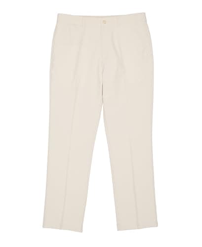 PGA TOUR Big Flat Front Solid Golf Pant, Silver Lining, Boys Small (8)