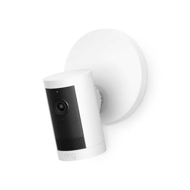 Ring Outdoor Cam Plus, Power over Ethernet (Newest Model) — Wide-Angle 2K Video with Ring Vision, Low-Light Sight for full-color night vision, Mount-anywhere versatility, White - Image 1
