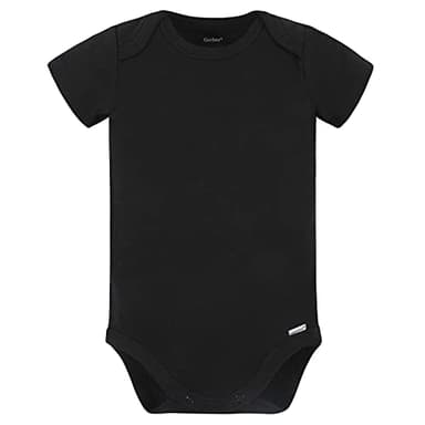 Gerber unisex baby 5 Pack Onesies Multi-packs Bundle Interlock 180 Gsm Shirt, Black, 0-3 Months US - Image 2