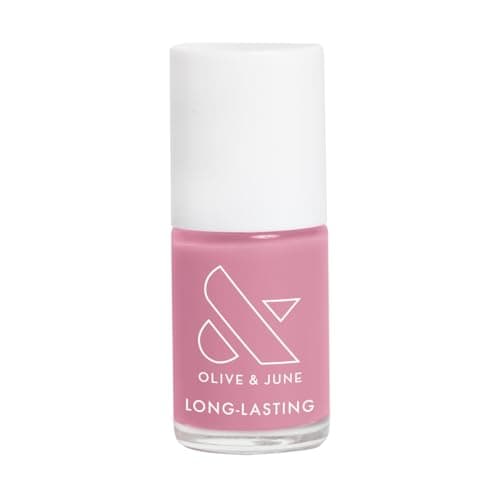 Olive & June Long Lasting Nail Polish | Plump Gel-Like Finish No Lamp Needed Lasts up to 10 days | Salon-Quality Color at Home | 15-Free, Vegan & Cruelty-Free Chip-Resistant Shine | World Lit, Mauve - Image 1