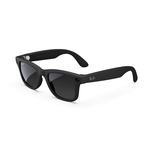 Meta Ray-Ban Smart Glasses, Wayfarer, Matte Black/Polarized Gradient Graphite, Large - Image 1