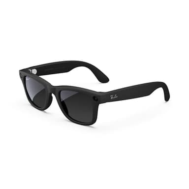 Meta Ray-Ban Smart Glasses, Wayfarer, Matte Black/Polarized Gradient Graphite, Large - Image 1